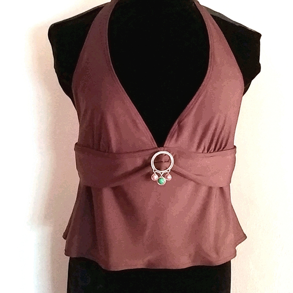 No Name Halter Swim Top Size 12